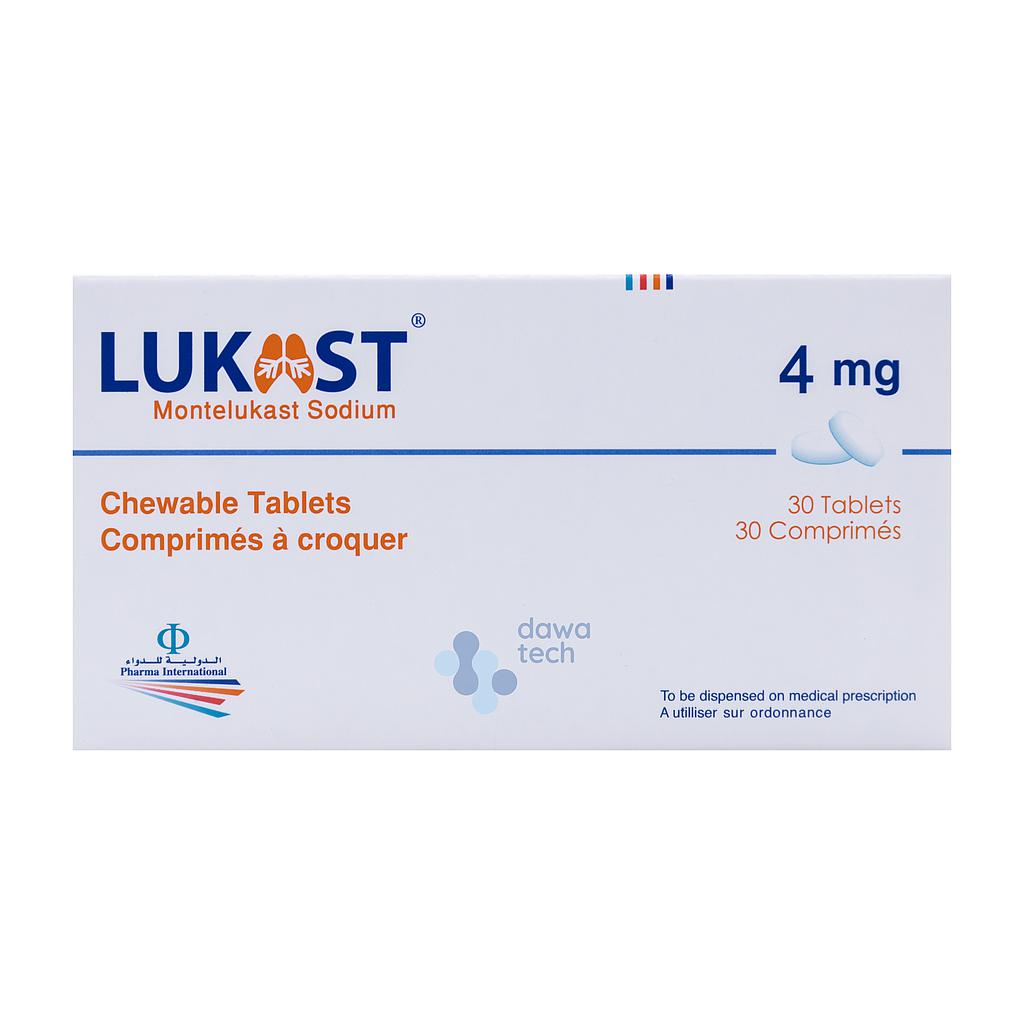 LUKAST 4MG 30TAB